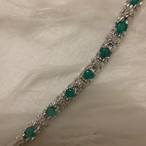 10K emerald bracelet